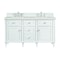 James Martin Vanities 60'' Double Vanity, Bright White w/ 3 CM Lime Delight Quartz Top 424-V60D-BW-3LDL - alternate 1
